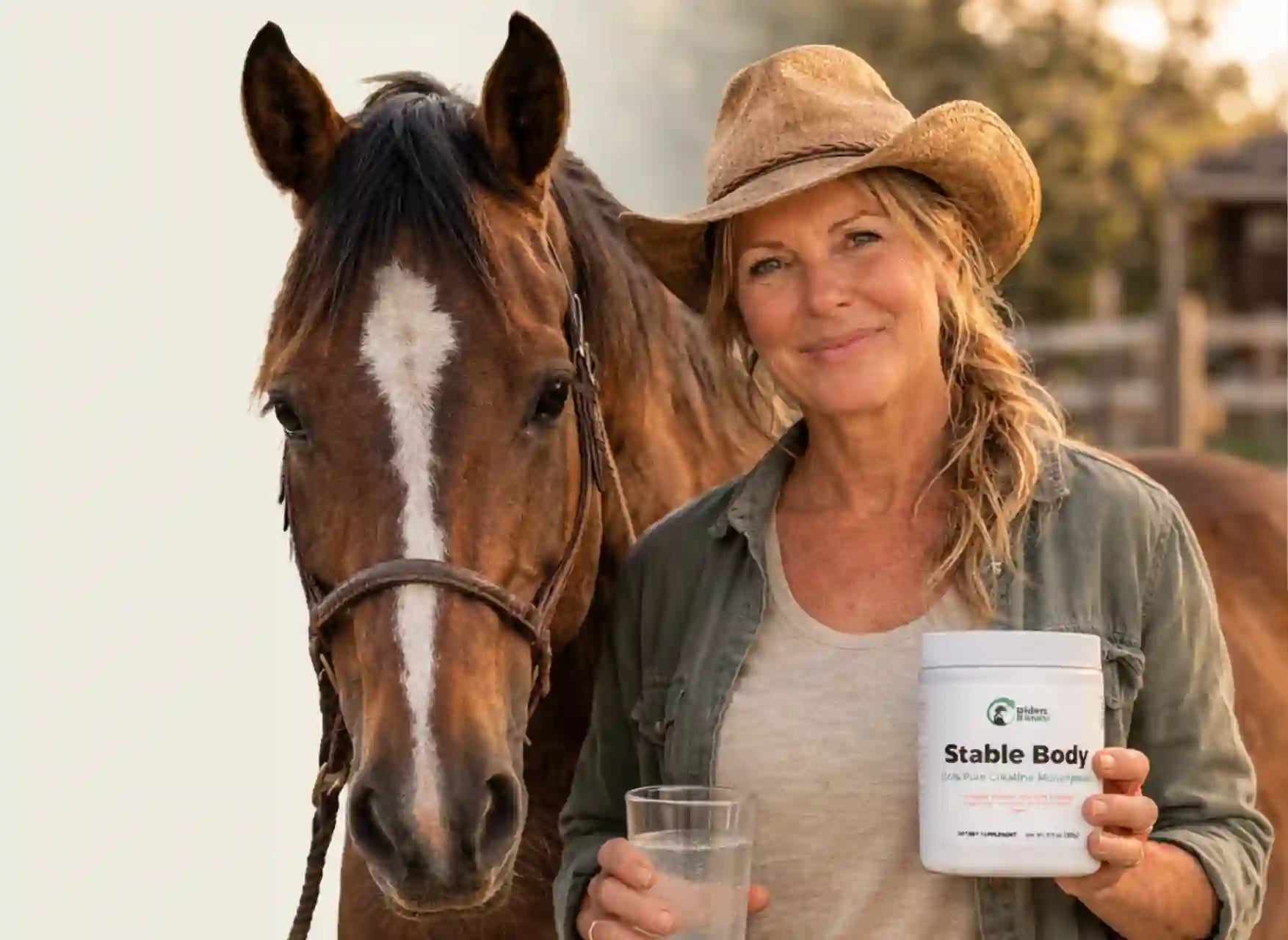 Horsewoman For Stable Body Creatine