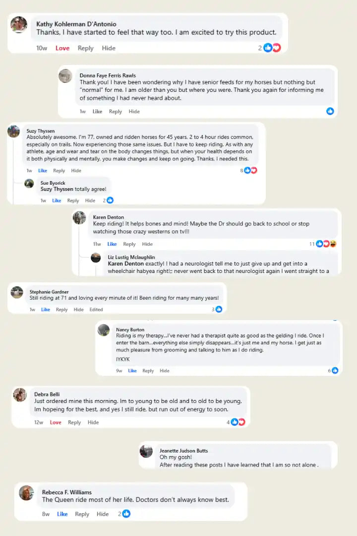 Stable Greens Facebook Comments